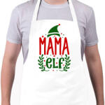 printfashion Mama elf - Kötény - Fehér (10756068)