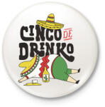 printfashion Részeg mexikói - Kitűző, hűtőmágnes - Fehér (4611054)