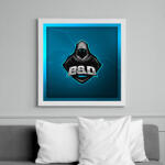 printfashion Bálint és Dávid Gaming Logo - Vászonkép - Fehér (6631692)