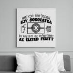 printfashion Amikor ráfüggsz - Vászonkép - Fehér (7484647)