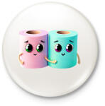 printfashion Barátság - Kitűző, hűtőmágnes - Fehér (13374965)