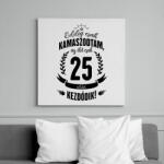 printfashion kamasz-25-black - Vászonkép - Fehér (6623163)