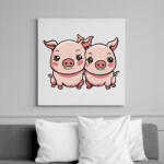 printfashion Malacok - Vászonkép - Fehér (13996930)