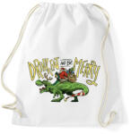 printfashion Karácsony - Tépapó dínóval érkezik - Sportzsák, Tornazsák - Fehér (5619272)