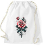 printfashion Rózsa - Sportzsák, Tornazsák - Fehér (16065229)