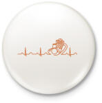 printfashion Engine life sign - Kitűző, hűtőmágnes - Fehér (3083894)