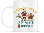 printfashion A mikulást várom - Bögre - Fehér (9623843)