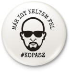 printfashion #Kopasz - Kitűző, hűtőmágnes - Fehér (8260820)