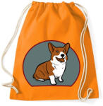 printfashion Corgi mindenek felett - Sportzsák, Tornazsák - Narancssárga (2536070)
