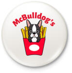 printfashion mcbulldog - Kitűző, hűtőmágnes - Fehér (10883295)