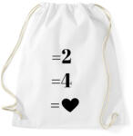 printfashion Matek páros minta - Sportzsák, Tornazsák - Fehér (6083885)