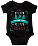 printfashion Szuper Apa! - Baba Body - Fekete (2403025)