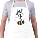 printfashion Méhecske - Let it bee - Kötény - Fehér (4914901)