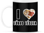 printfashion I Love Túrós Tészta - Bögre - Fekete (16366463)