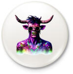 printfashion Minotaurusz_Zombi_1 - Kitűző, hűtőmágnes - Fehér (14077571)