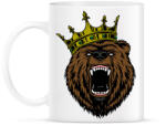 printfashion Medve king - Bögre - Fehér (2038536)