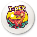 printfashion dino - Kitűző, hűtőmágnes - Fehér (15323077)