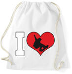 printfashion I love skatein - Sportzsák, Tornazsák - Fehér (2563754)
