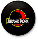 printfashion Jurassic Pork - Kitűző, hűtőmágnes - Fekete (16780979)