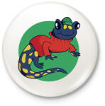 printfashion Szalamandra - Kitűző, hűtőmágnes - Fehér (6150711)