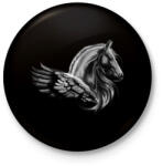 printfashion pegazus - Kitűző, hűtőmágnes - Fekete (3092396)
