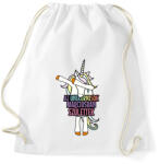 printfashion Unikornis szülinap március - Sportzsák, Tornazsák - Fehér (1929309)