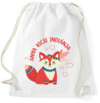 printfashion Anya kicsi indiánja - Sportzsák, Tornazsák - Fehér (7605509)