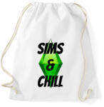 printfashion Sims&chill - Sportzsák, Tornazsák - Fehér (2214285)