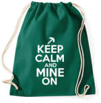 printfashion Minecraft - Csak nyugi és bányássz! - Sportzsák, Tornazsák - Sötétzöld (830619)