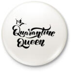 printfashion Quarantine Queen - Kitűző, hűtőmágnes - Fehér (3589182)