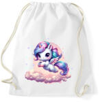 printfashion Boldog egyszarvú - Sportzsák, Tornazsák - Fehér (14878909)