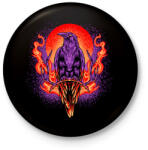 printfashion Holló - Kitűző, hűtőmágnes - Fekete (13749661)