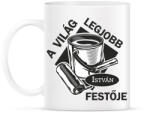 printfashion A világ legjobb festője - Névvel - Bögre - Fehér (6402997)