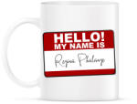 printfashion Hello, my name is - Bögre - Fehér (3476791)
