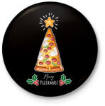 printfashion Merry Pizzamas fehér - Kitűző, hűtőmágnes - Fekete (5765754)