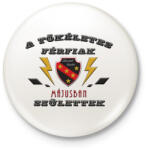 printfashion Tökéletes férfi május - Kitűző, hűtőmágnes - Fehér (3089438)