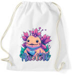 printfashion Axolotl - Sportzsák, Tornazsák - Fehér (13926635)