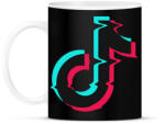 printfashion Tik Tok logo - Bögre - Fekete (2132778)
