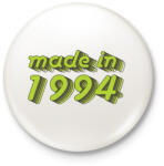 printfashion made-in-1994-green-grey - Kitűző, hűtőmágnes - Fehér (3076251)