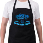 printfashion Idősebb vagyok - Kötény - Fekete (14044999)