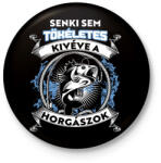 printfashion Senki sem tökéletes kivéve a horgászok - Kitűző, hűtőmágnes - Fekete (10343013)