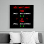 printfashion Anglia - Magyarország színes - Vászonkép - Fekete (7309907)