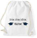 printfashion Jöttem, láttam, győztem, végeztem! - Sportzsák, Tornazsák - Fehér (6336616)