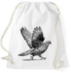 printfashion Galamb rajz - Sportzsák, Tornazsák - Fehér (16693409)
