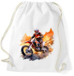 printfashion Motocross - Sportzsák, Tornazsák - Fehér (16747363)