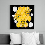 printfashion méhész - Vászonkép - Fekete (14719080)