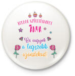 printfashion A legszebb ajándékod - Kitűző, hűtőmágnes - Fehér (7946041)