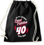 printfashion Szexi Szülinapos Félisten sötétre 40 - Sportzsák, Tornazsák - Fekete (14831877)