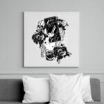 printfashion Elkötelezett - Vászonkép - Fehér (6620019)