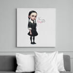 printfashion This is my happy face! - Wednesday - vicces póló minta - Vászonkép - Fehér (11897779)